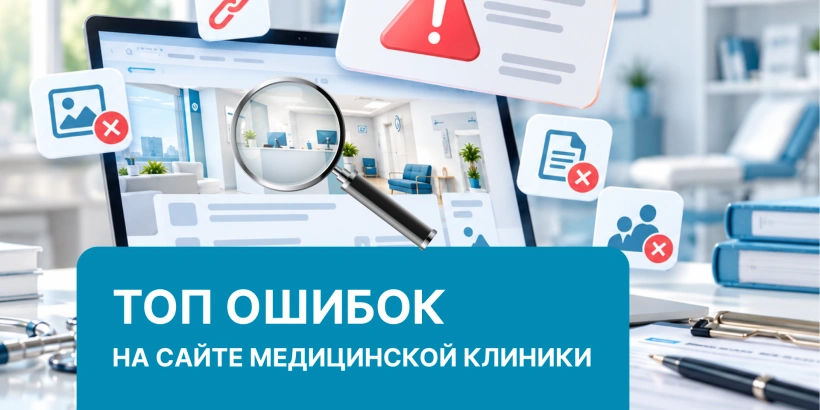 Частые ошибки на сайте медицинской клиники